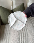 blush & blue blossom snack plate